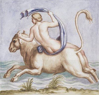 Rape of Europa, 1674 by Pietro Santi Bartoli